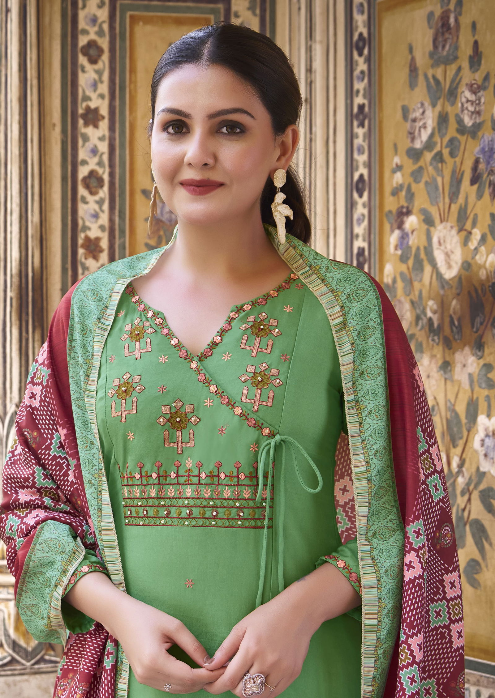 Golden Pearl Vol 1 By Woodee Premium Rayon Designer Kurti With Bottom Dupatta Wholesale Shop In Surat